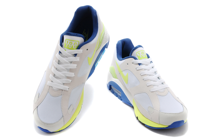 Nike air max 180 hommes chaussures blanc jaune (2)